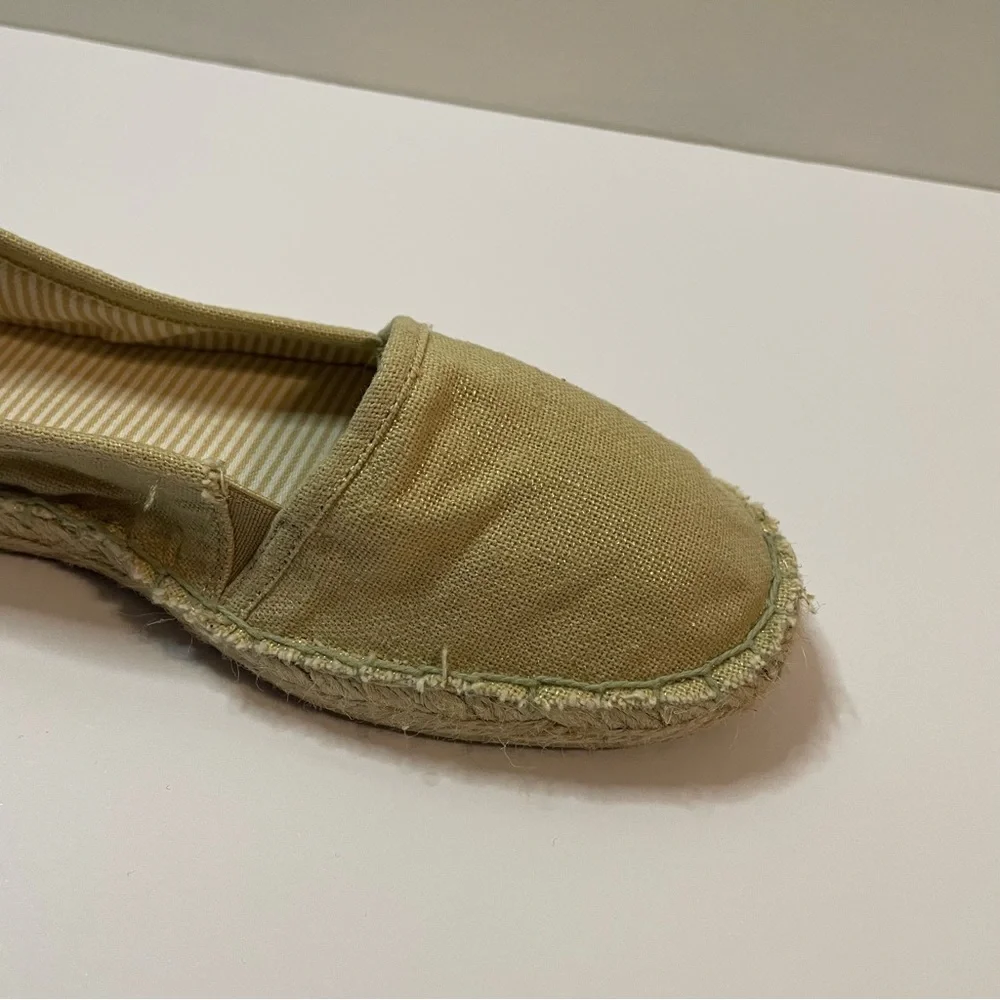 Espadrille Flats Beige Gold Merona Women’s 8